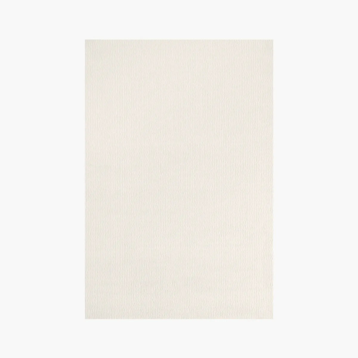 Rae Off White Minimalist Modern Rug by Housenfriends on white background
