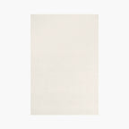 Rae Off White Minimalist Modern Rug by Housenfriends on white background