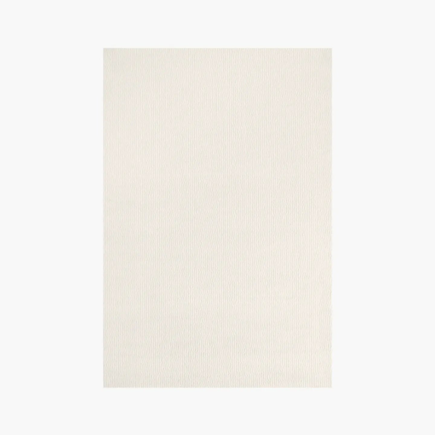 Rae Off White Minimalist Modern Rug by Housenfriends on white background