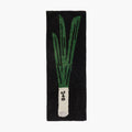 Green Onion Playful Tufted Runner Rug by Housenfriends on a white background