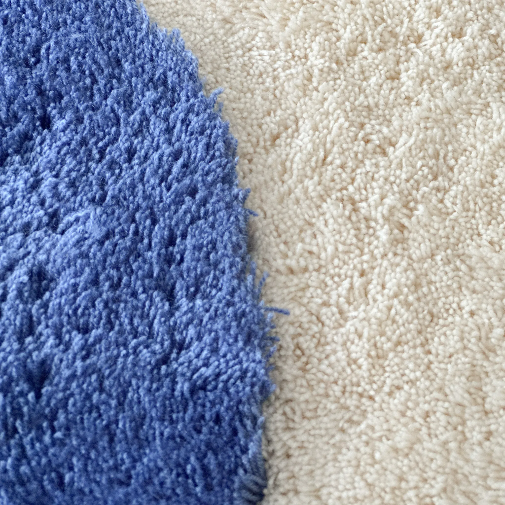 Mabel Pastel Wavy Edge Colourblock Shaggy Tufted Runner Rug