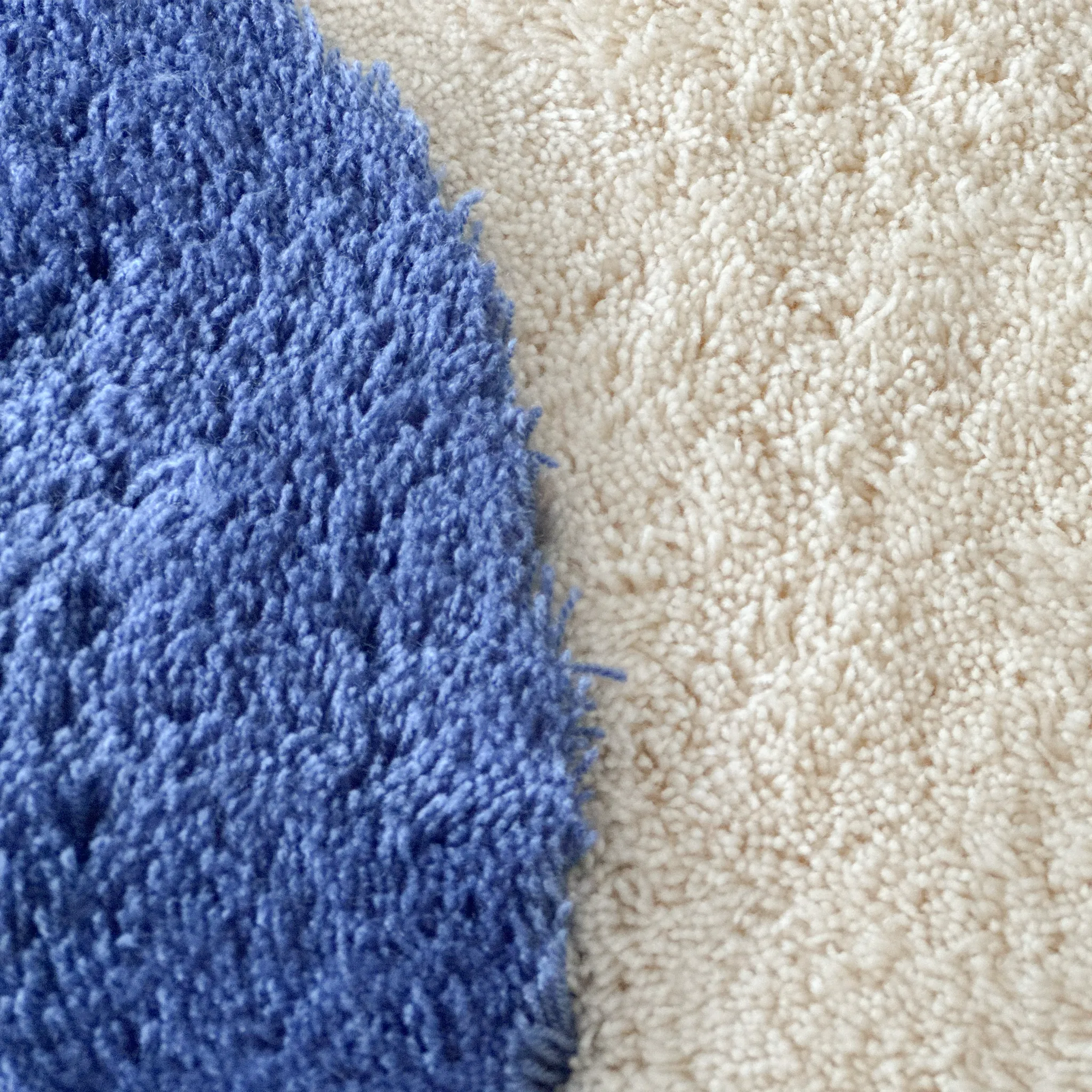 Mabel Pastel Wavy Edge Colourblock Shaggy Tufted Runner Rug