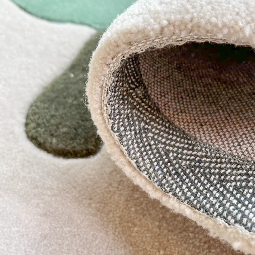 Marnie Grey Quirky Mushroom Motif Tufted Runner Rug