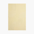 Housenfriends Nori Cream Wave-Line High-Low Textured Rug, full view