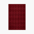 Burgundy Diamond Modern High Low Hand Tufted Rug by Housenfriends on a white background